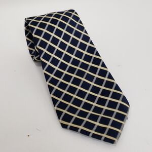 Classic Navy Checkered Tie!